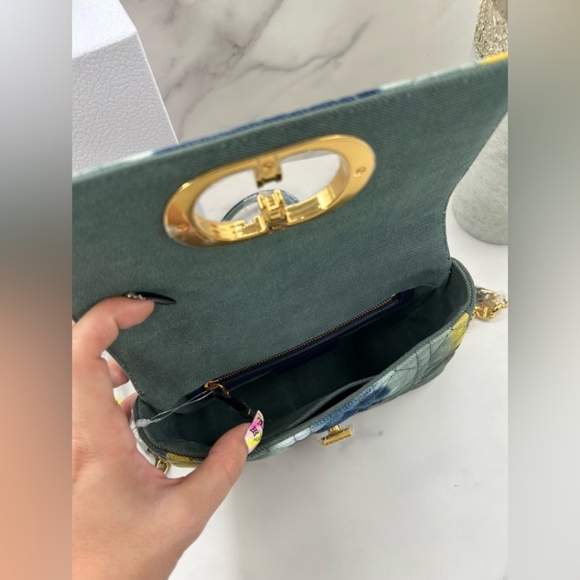 🔥RARE🔥Dior Caro Denim Chain Bag - Picture 8 of 11